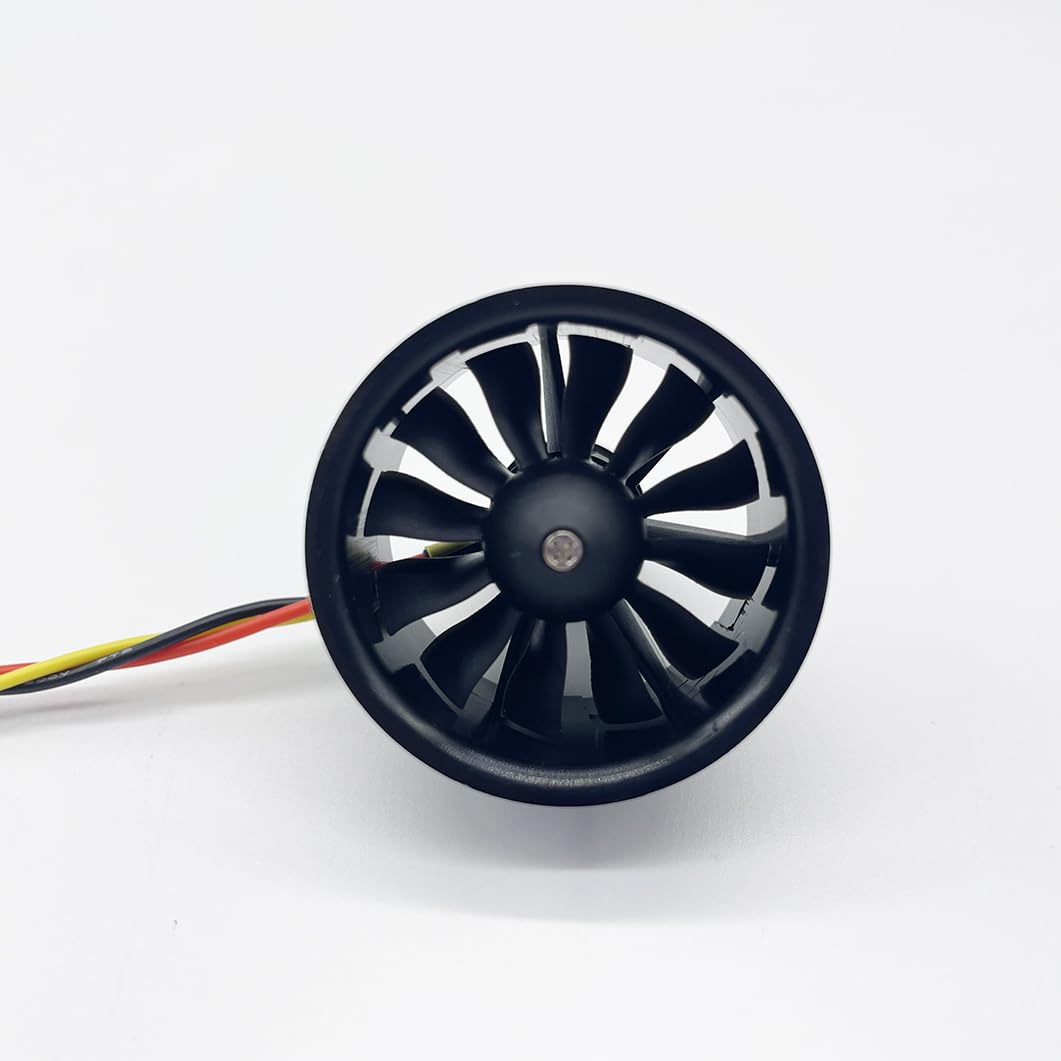 XFLY-MODEL 30mm 12-Blade EDF Ducted Fan with 1108 Brushless Outrunner Motor 3S & 4S Version Model Jet Aircraft (1108-KV8500 (3S))