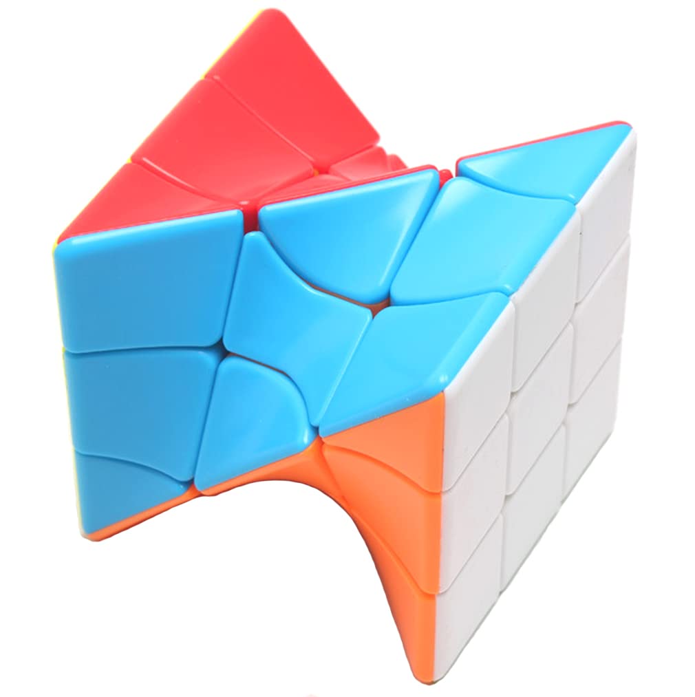 Twisty Speed Cube 3X3X3 Twisted Magic Cube Puzzle Toy Stickerless Colorful