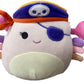 Squishmallows 8" Halloween Cailey The Crab Pirate