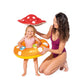 INTEX Mushroom Kiddie Pool Float, Children's Inflatable Mushroom Shaped Seat and Sun Shade