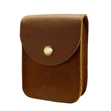 aolaso Genuine Leather Playing Card Case, Single Deck Playing Card Box，Leather Pouch Multipurpose with Belt Clip for Carrying Cards Small Tools