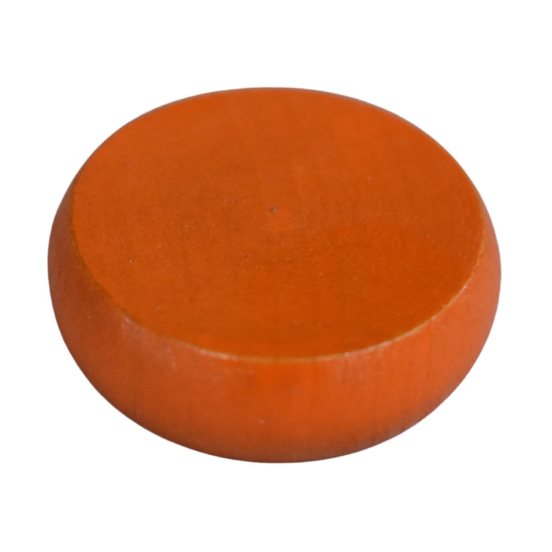 13 Orange Crokinole Discs with a Velvet Pouch - Half Set (Large Discs - 1 1/4 Inch Diameter (3.2cm))