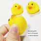 SOHAPY 100Pcs Mini Yellow Rubber Ducks Tiny Baby Shower Rubber Ducks, Squeak Fun Baby Yellow Rubber Bath Toy Float Fun Decorations for Shower Birthday