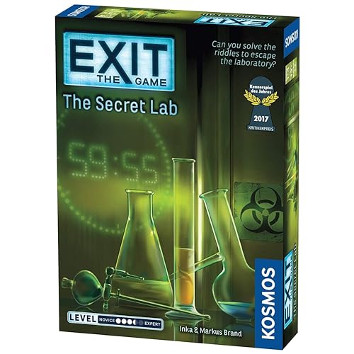 Exit: The Secret Lab | Exit: The Game - A Kosmos Game | Kennerspiel Des Jahres Winner | Family-Friendly, Card-Based At-Home Escape Room Experience