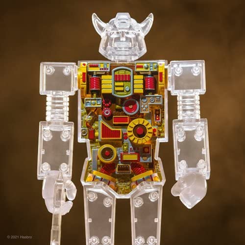 Super7 Super Cyborg Transformers Bumblebee (Clear) - 10" Transformers Action Figure Classic Cartoon Collectibles and Retro Toys
