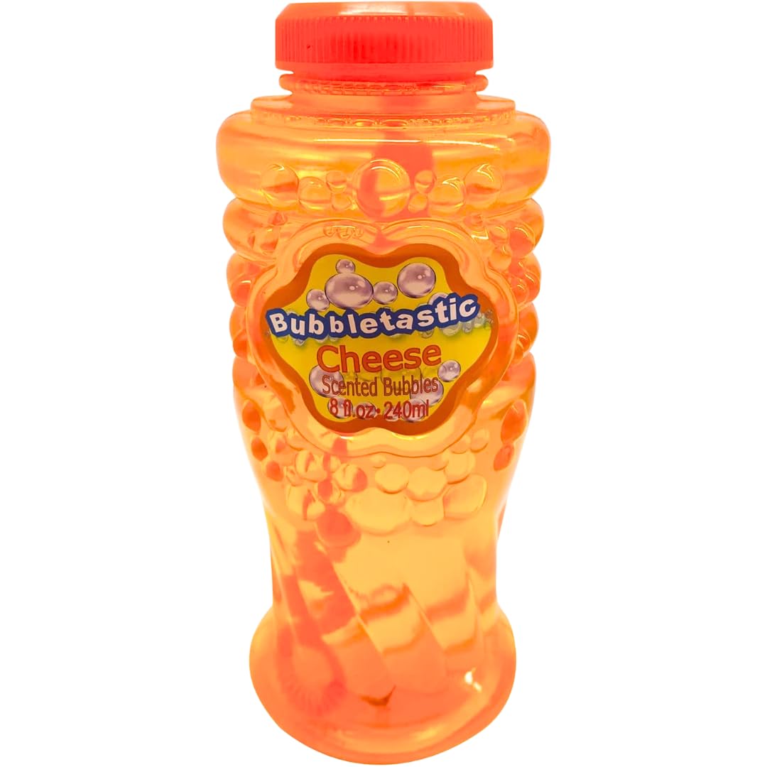 Cheese Scented Bubbles for Dogs! 8 oz Bottle of 100% Non Toxic Dog Bubbles. Tear Free!