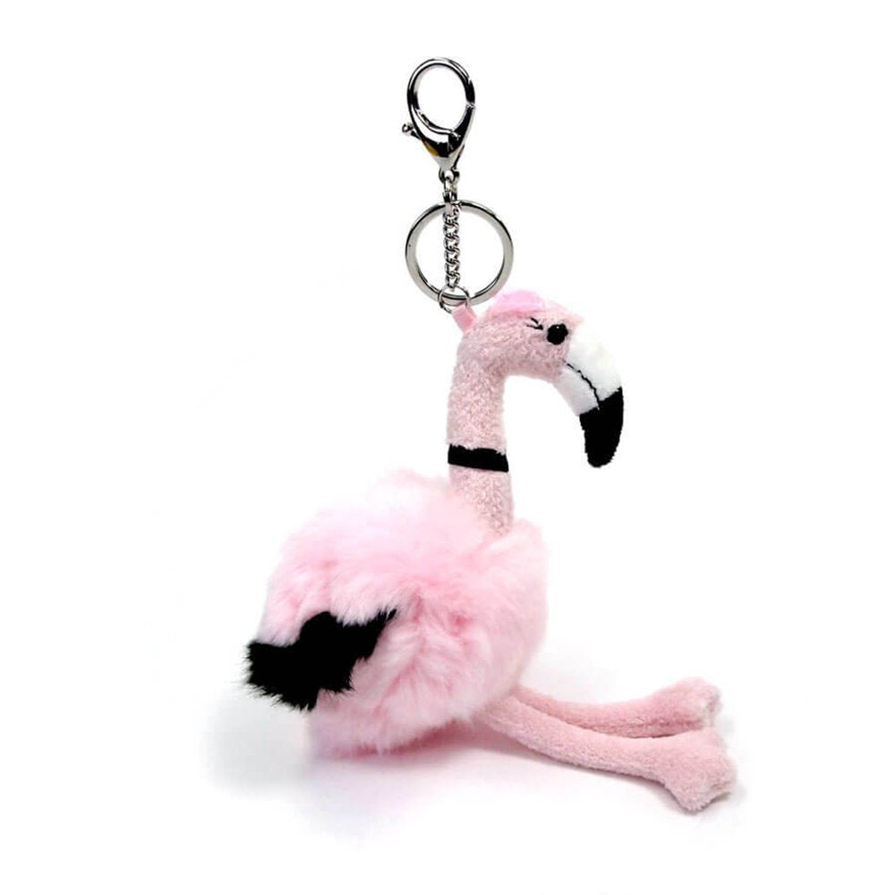 GUND Fashionable Flamingo Plush Stuffed Animal Keychain, Pink, 9”