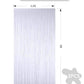 3Pcs White Metallic Tinsel Foil Fringe Curtains, 3.28ft x 6.56ft White Photo Booth Backdrop Streamer Curtain,Photo Booth Props, Bachelorette Party