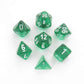 DND Dice Set-Chessex D&D Dice-16mm Translucent Green and White Plastic Polyhedral Dice Set-Dungeons and Dragons Dice Includes 7 Dice - D4 D6 D8 D10