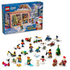 LEGO City 2024 Advent Calendar, Holiday Countdown Gift for Ages 5 and Up, 24 Surprises for Kids, Fun Miniature Christmas Figures with Festive