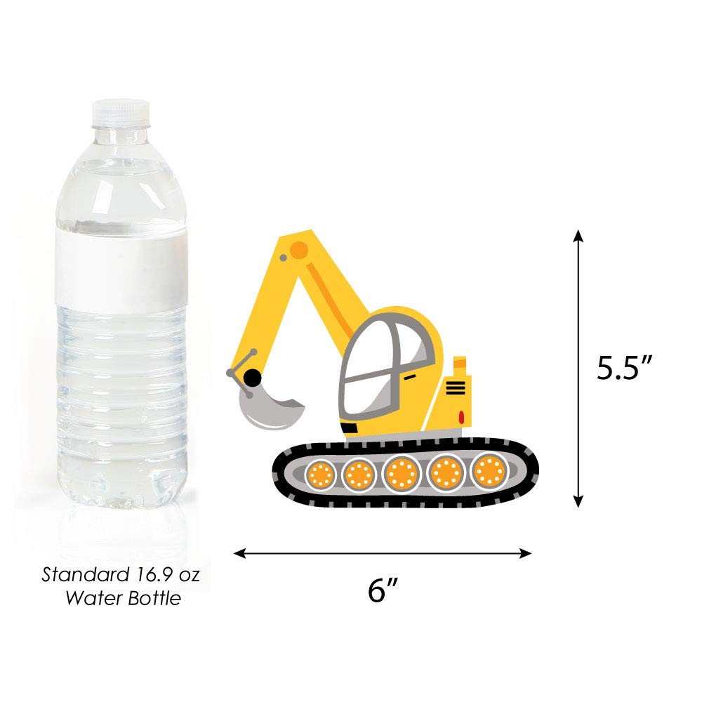 Big Dot of Happiness Dig It - Construction Party Zone - Dump Truck Bulldozer Backhoe Excavator Decorations DIY Baby Shower or Birthday Party