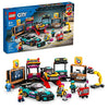 LEGO City Custom Car Garage 60389, Toy Garage Building Set with 2 Customizable Cars and Car Accessories, Pretend Play Mechanic Toy with 4 Minifigures