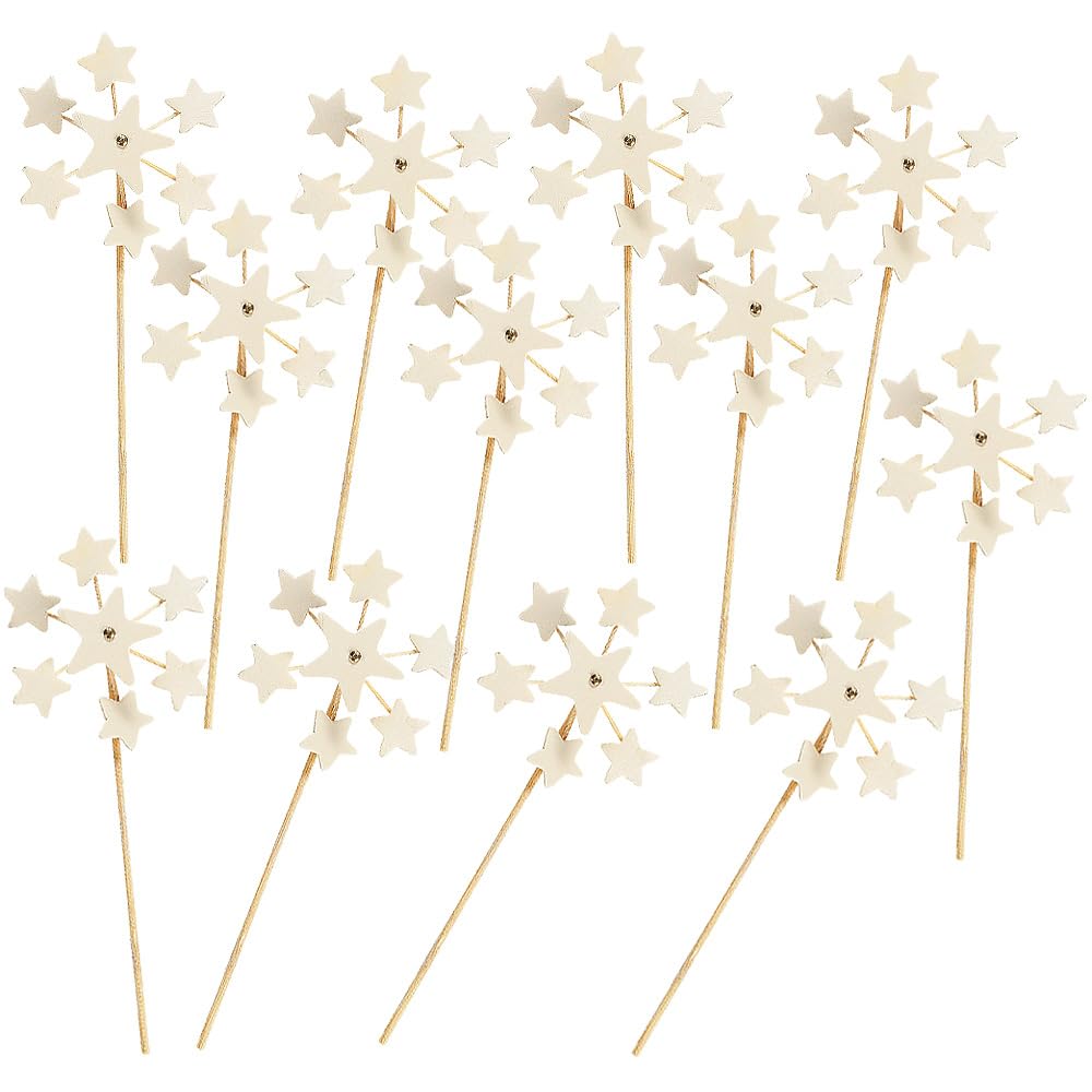 DIY Mini Star Pinwheels - Set of 12 - USA, Fourth of July Crafts for Kids and Fun Home Activities