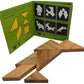 Tangram Wooden Puzzle Geometry Game, with 48 Silhouette Challenge Booklet