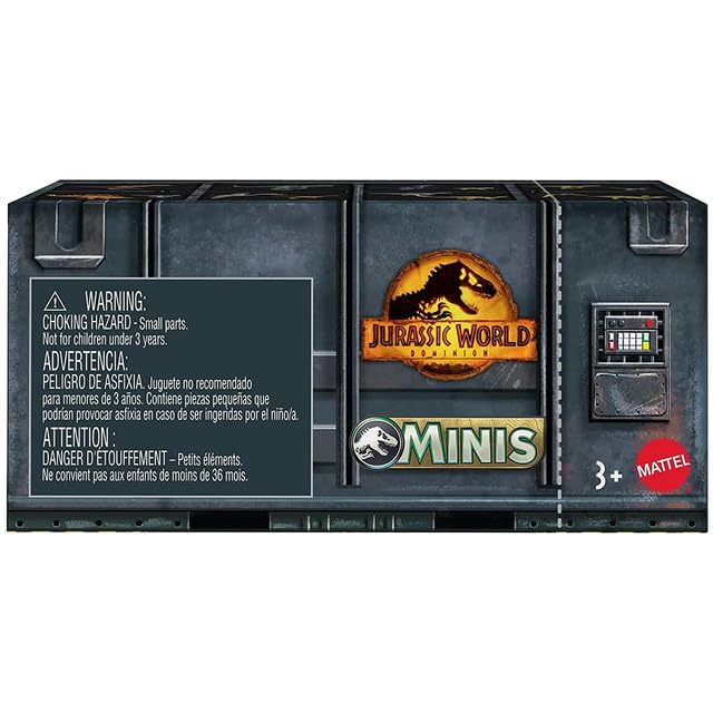 Jurassic World Dominion Dinos Mini Surprise Combo - 6 Blind Box Packs | No Duplicates, Mystery Mini Dino Figures | 1.125? Scale Collectibles - Mattel