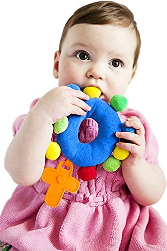 Sacred Heart Toys Baby Rosary Plush Spanish Mi Primer Rosario Plush Rosary Marian Blue