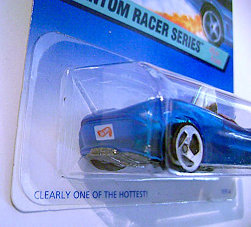 Mattel Hot Wheels 1997 Power Pipes Diecast Vehicle Collector #531 Phantom Racer Series 3 of 4 | Clear Blue Body Purple Tinted Windows Chrome Metal Car