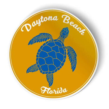 Squiddy Daytona Beach Florida - Vinyl Sticker, 7 in