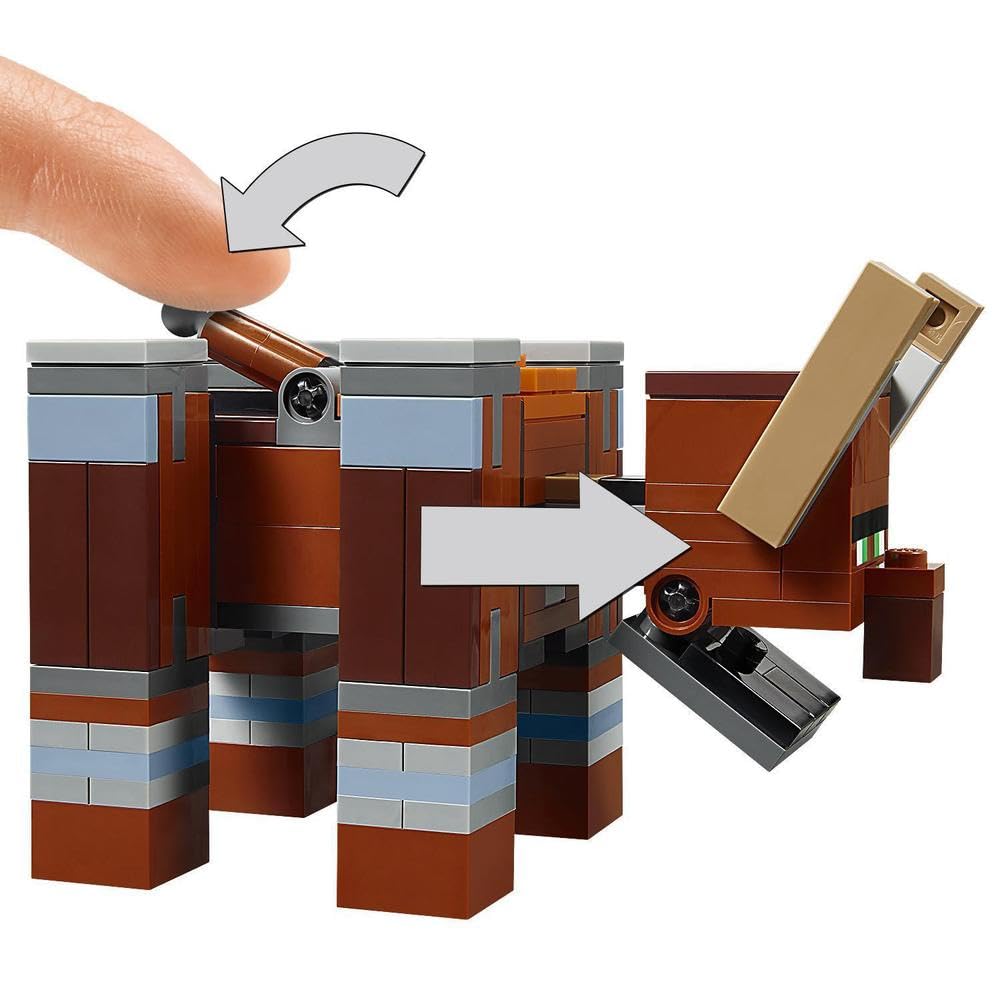 Lego 21160 Minecraft The Illager Raid Village Building Set with Ravager and Kai, Adventure Toys for Kids