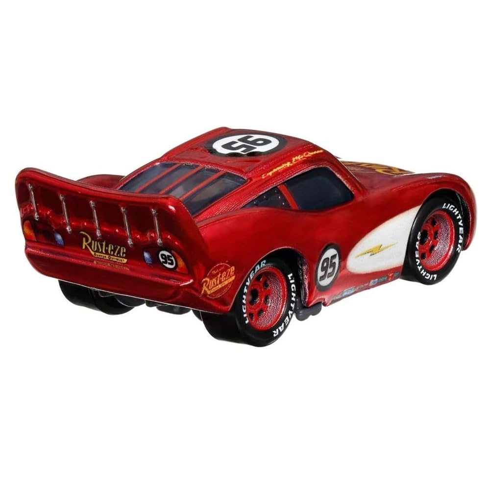 Mattel Disney Pixar Cars Radiator Springs Lightning McQueen Die-Cast Metal Toy Vehicle 1:55 Scale HTX82