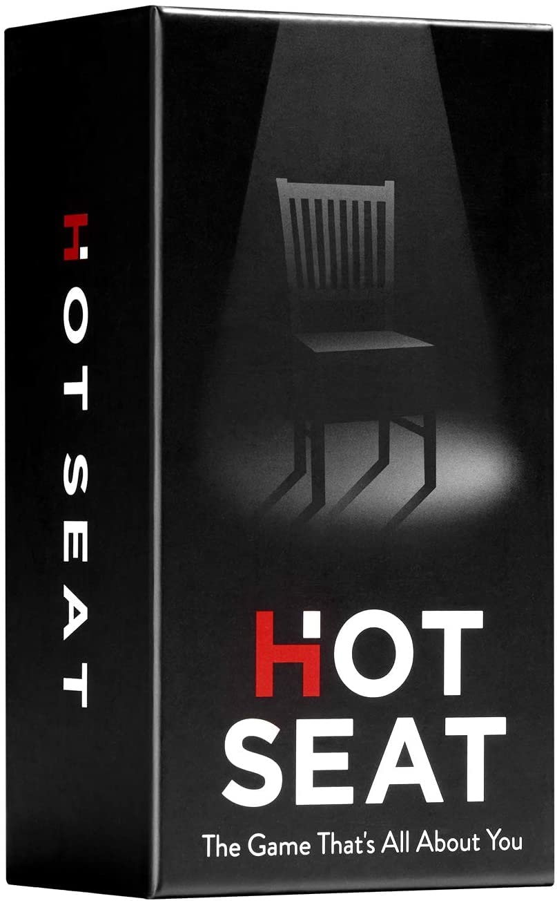 HOT SEAT Party Game - The Family Card Game That's All About You - for Kids,Teens, College Students, Adults + Families - Perfect Christmas White