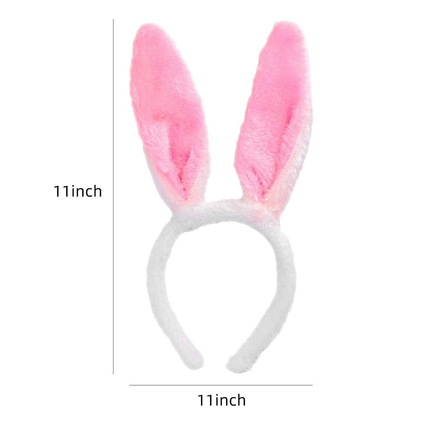 Max Fun 12PCS Easter Bunny Ears Headbands Accessory for Kids Party Favors