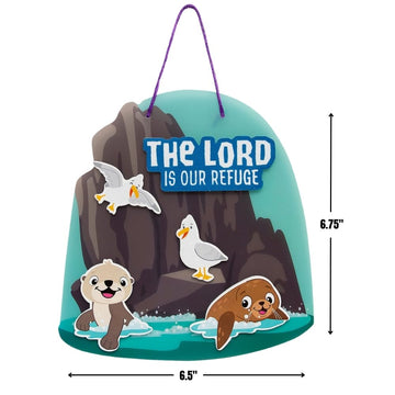 Fun Express Rocky Beach VBS Sign Craft Kit - Makes 12, Vacation Bible School 2024