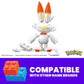 Mega Construx Pokemon Series 17 Scorbunny Figure Building Set with Luxury Poke Ball