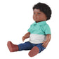 Kaplan Early Learning Multiethnic 13" African American Boy Vinyl Doll with Poseable Limbs