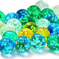 ZLmoue 10Pcs Gold Marbles Glow in The Dark Glass Marbles Ball Luminous Glass Ball Runs,Marble DIY and Home Decoration Dice and Marble(12mm/0.47in)