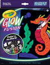Crayola Glow Fusion - Deep Sea Critters (12pcs), Glow in the Dark Markers, Sea Creature Coloring Pages, Gift for Boys & Girls, Ages 8+