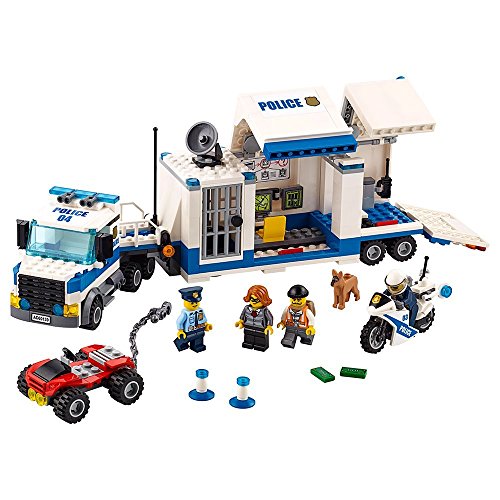 LEGO City Police Mobile Command Center Truck 60139 Building Toy, Action Cop Motorbike and ATV Play Set for Boys and Girls Aged 6 to 12 (374 Pieces)