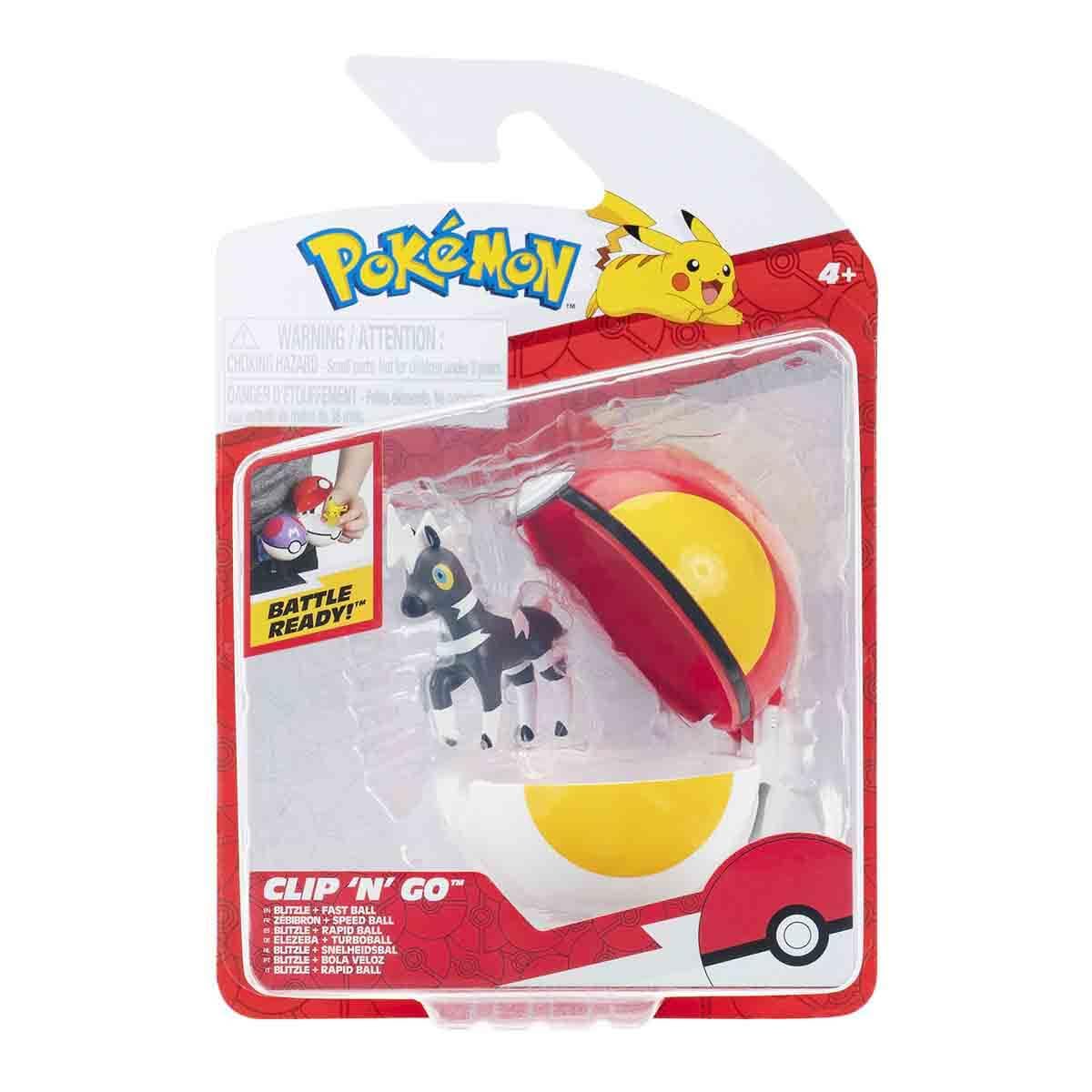 Pokémon Zebibron and Speed Ball Clip 'N' Go Includes a 2-inch Battle Figure and Speed Ball Accessory.