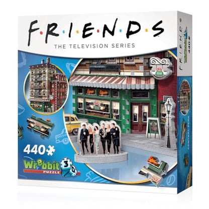 Wrebbit3D Friends 3D Puzzle Model of Central Perk | 440 Real Jigsaw Puzzle Pieces | Build the Iconic Cafe from the Hit TV Series