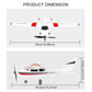 Park10 Toys RC Airplane F949pro RC Plane 1020 Motor 3CH 2.4GHZ EPP RC Plane for Adults CESSNA-182 3D6G Gyroscope RTF RC Glider Planes with 2 Batteries