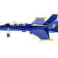 Playmaker Toys ?? United States Navy Blue Angels F/A-18 Super Hornet Fighter Jet 9 Inch Die Cast Metal Model Toy with Pullback Action