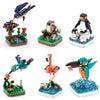 Apostrophe Games Majestic Birds Model Building Block Kit - 876 Pieces - Six Unique Bird Models for Kids and Adults