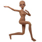 Proudoll 1/3 BJD Doll Tan Skin Customized Black Doll Body 60cm 24Inches Ball Jointed SD Dolls Joints Move PVC DIY (Alexia)
