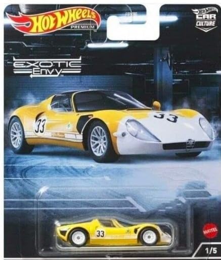 Hot Wheels Car Culture Exotic Envy Complete 5?Car Bundle - 2022 Die?Cast Supercar Collectible, 1:64 Scale, FPY86-957M, Ages 3+