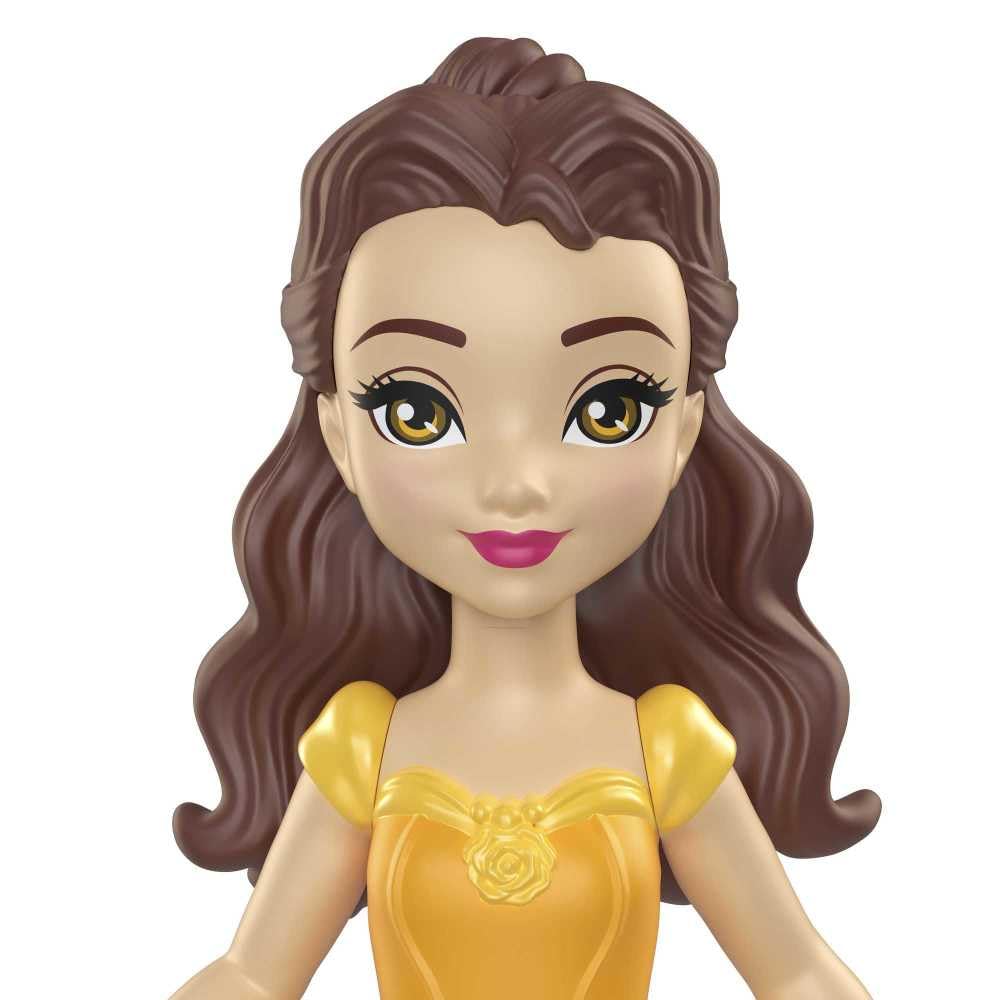 Mattel Disney Princesses, 9 cm Articulated Belle Doll, 3 Years and +, HLW78
