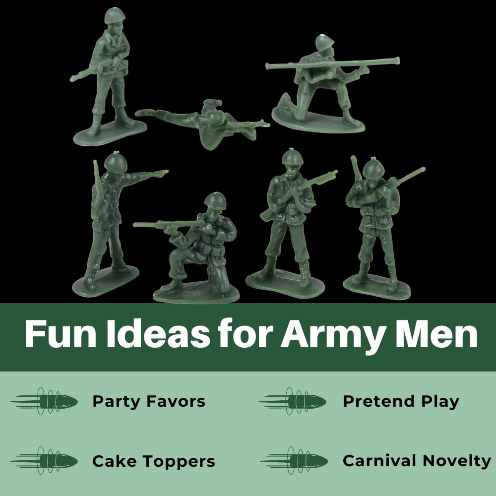 U. S. Toy DELUXE BAG OF CLASSIC TOY GREEN ARMY SOLDIERS - 36 Pc. (USTVL47)