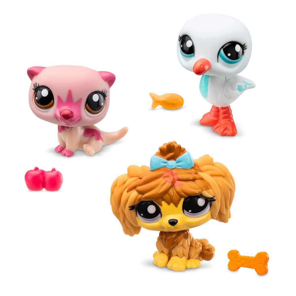 Littlest Pet Shop Mini?ler Figures Set of 3 S2 - Otter - Seagull - Dog
