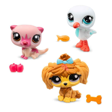 Littlest Pet Shop Mini?ler Figures Set of 3 S2 - Otter - Seagull - Dog