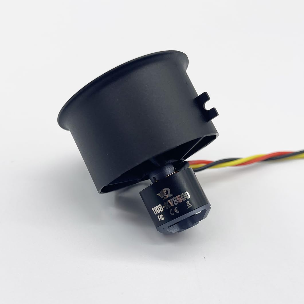 XFLY-MODEL 30mm 12-Blade EDF Ducted Fan with 1108 Brushless Outrunner Motor 3S & 4S Version Model Jet Aircraft (1108-KV8500 (3S))