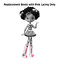 Replacement Parts for Kuu Kuu Harajuku Fashion Doll FFB22 - Replacement Boots with Pink Lacing