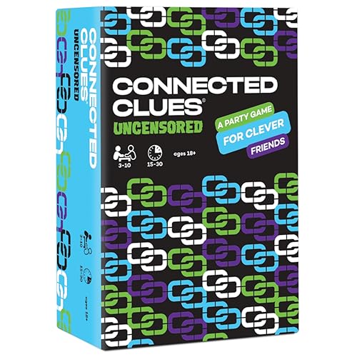Connected Clues Uncensored - A Party Game for Clever Friends | Phrase Guessing Fun Based on The Popular Before and After Game Show Category | Play