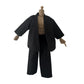 1/12 Action Figure Clothes,Taekwondo Uniform Outfits for 6 inch Male Action Figures,6 inch Miniature Karate Suit (Black)