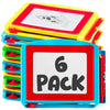 Bedwina Magnetic Drawing Board for Kids - (Pack of 6) Erasable Doodle Sketch Tablet and Travel Drawing Pad for Boys and Girls, Birthday Party Favors