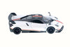 KiNSMART 2016 Pagani Huayra BC White w/Racing Strip Decal 5" 1:38 Scale Die Cast Metal Model Toy Super Race CarCar w/Pullback Action