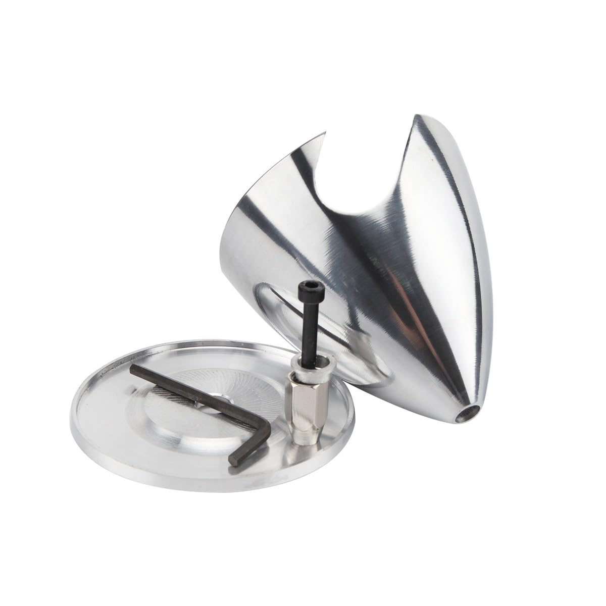 ZYHOBBY 1 PC Aluminum Spinner 2 Blades Special Drilled for RC Plane with Prop Adapter (3.0IN)
